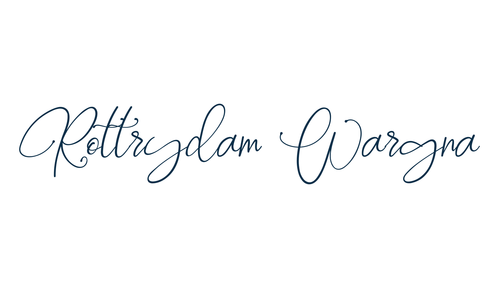 Rottrydam Wargna, script calligraphy fancy decorative font preview