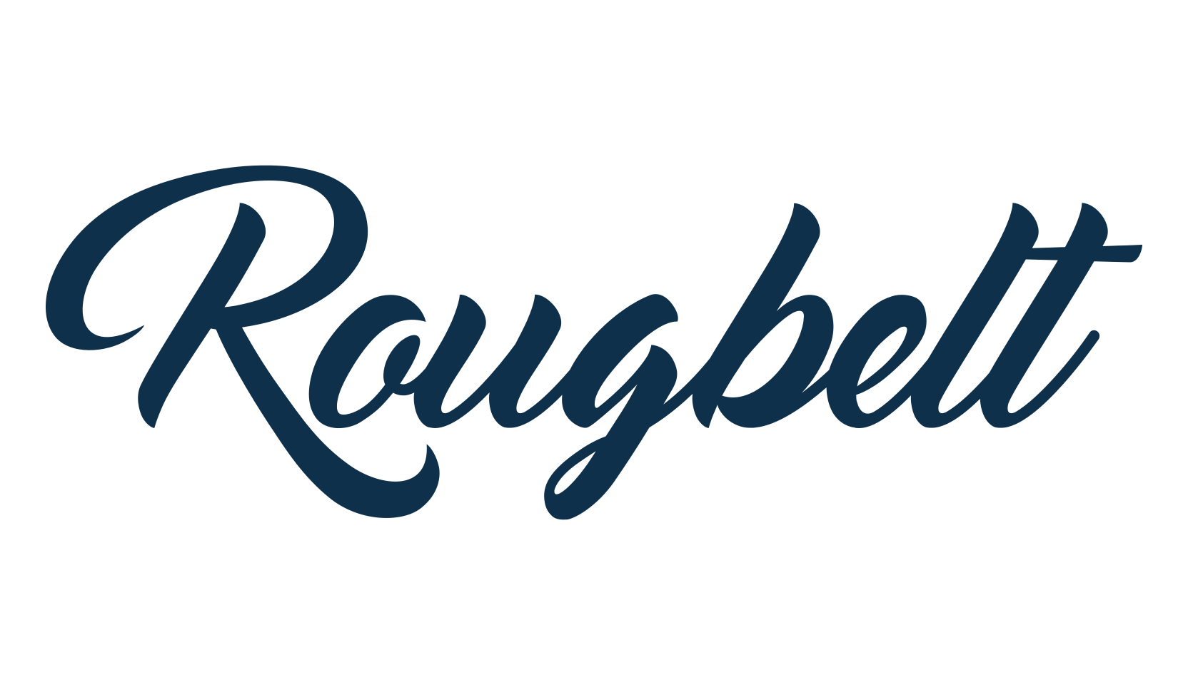 Rougbelt, script calligraphy fancy decorative font preview