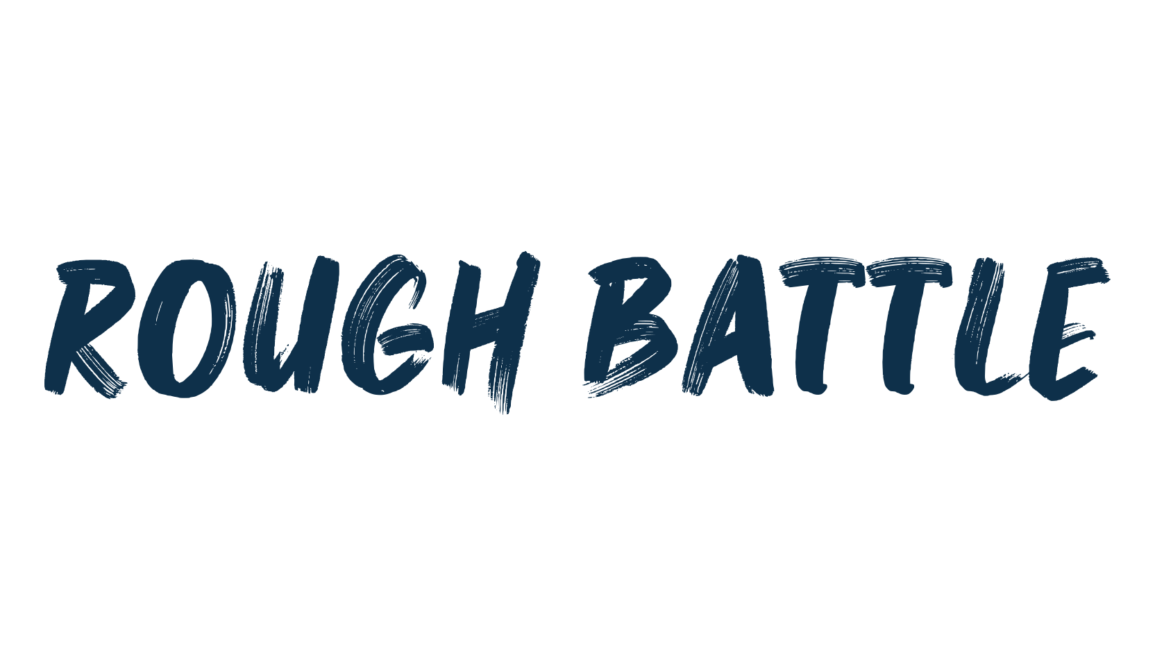 Rough Battle, brush font preview