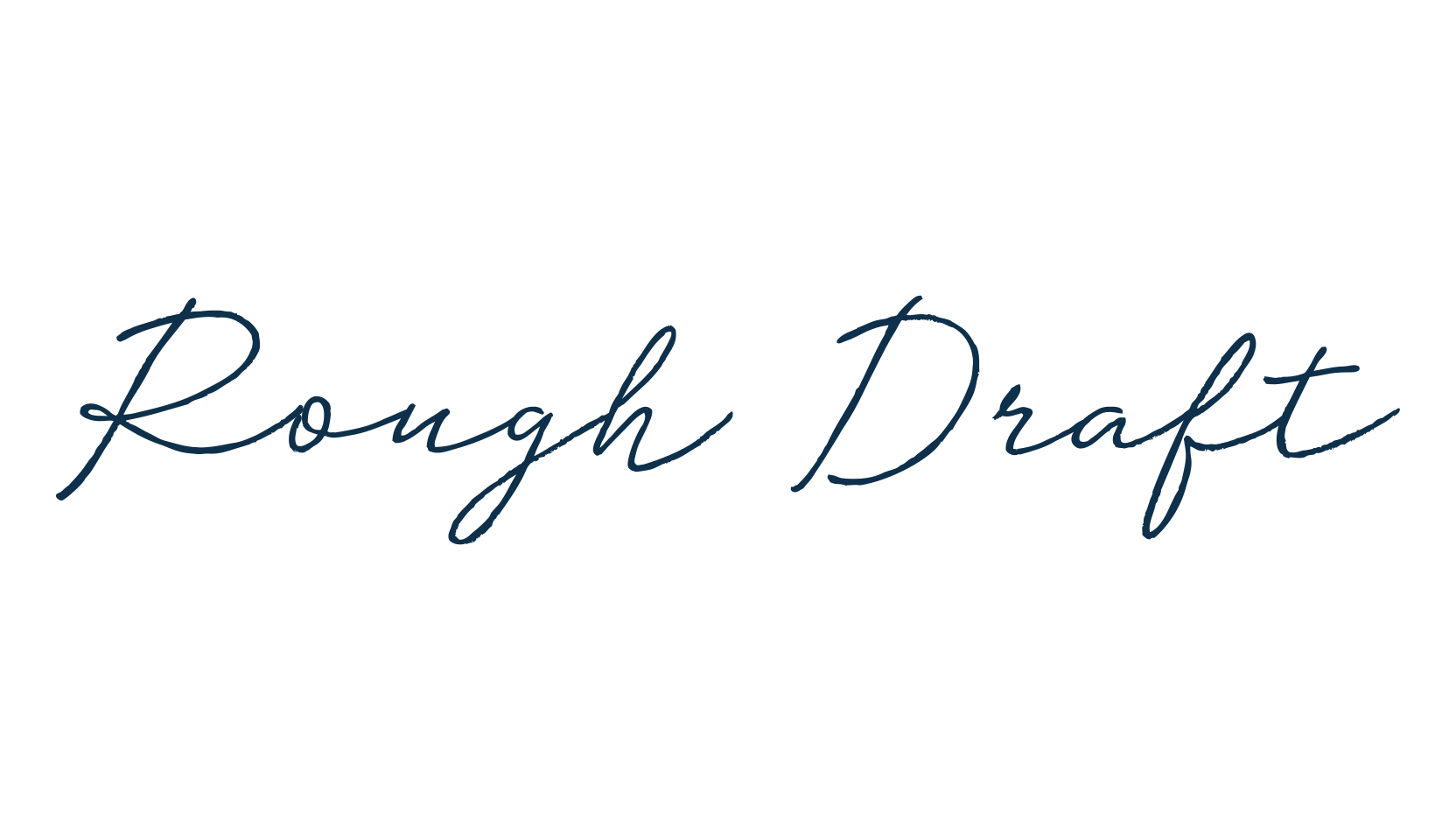 Rough Draft, script handwritten fancy decorative calligraphy font preview
