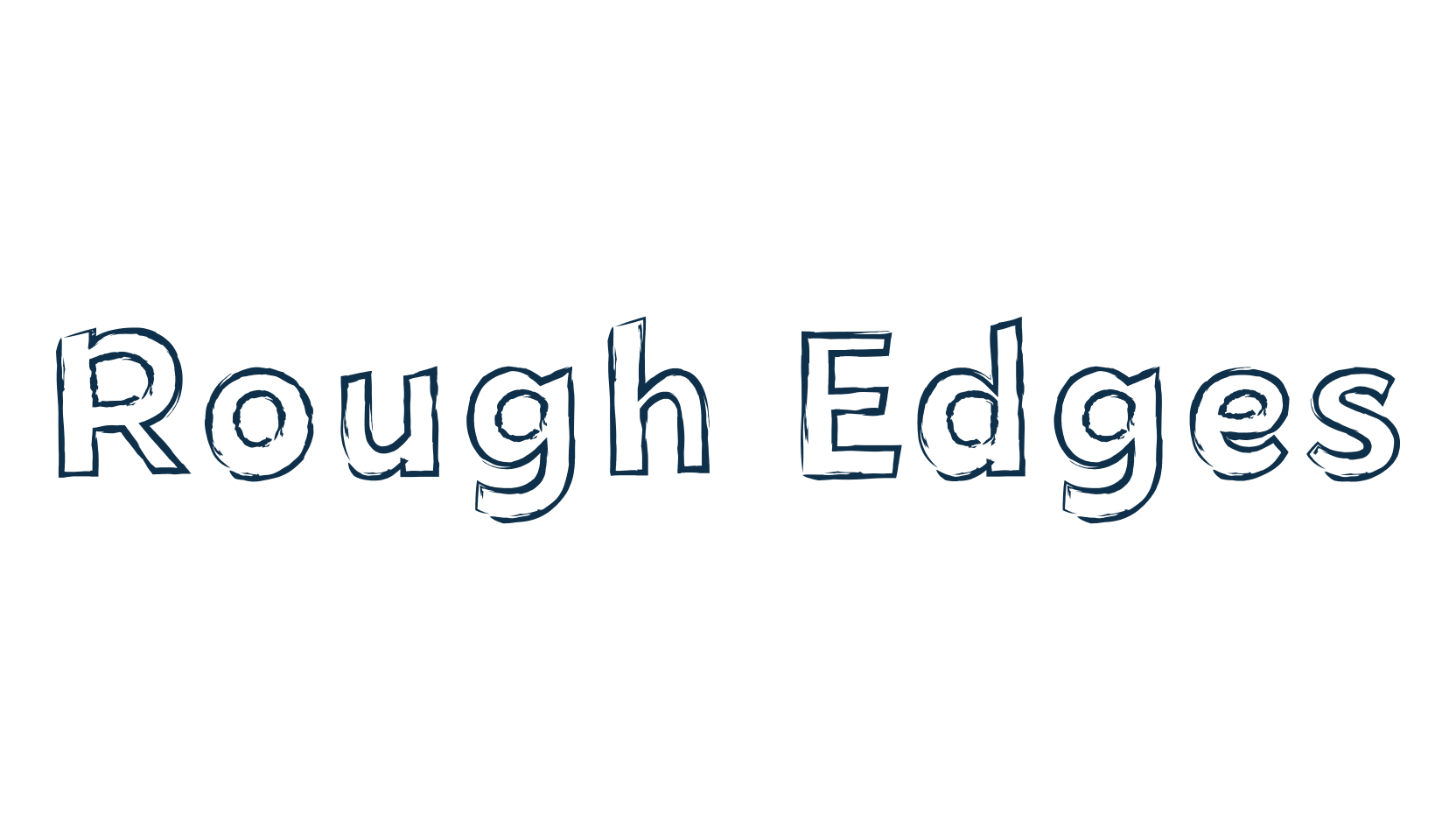 Rough Edges, fancy eroded decorative font preview