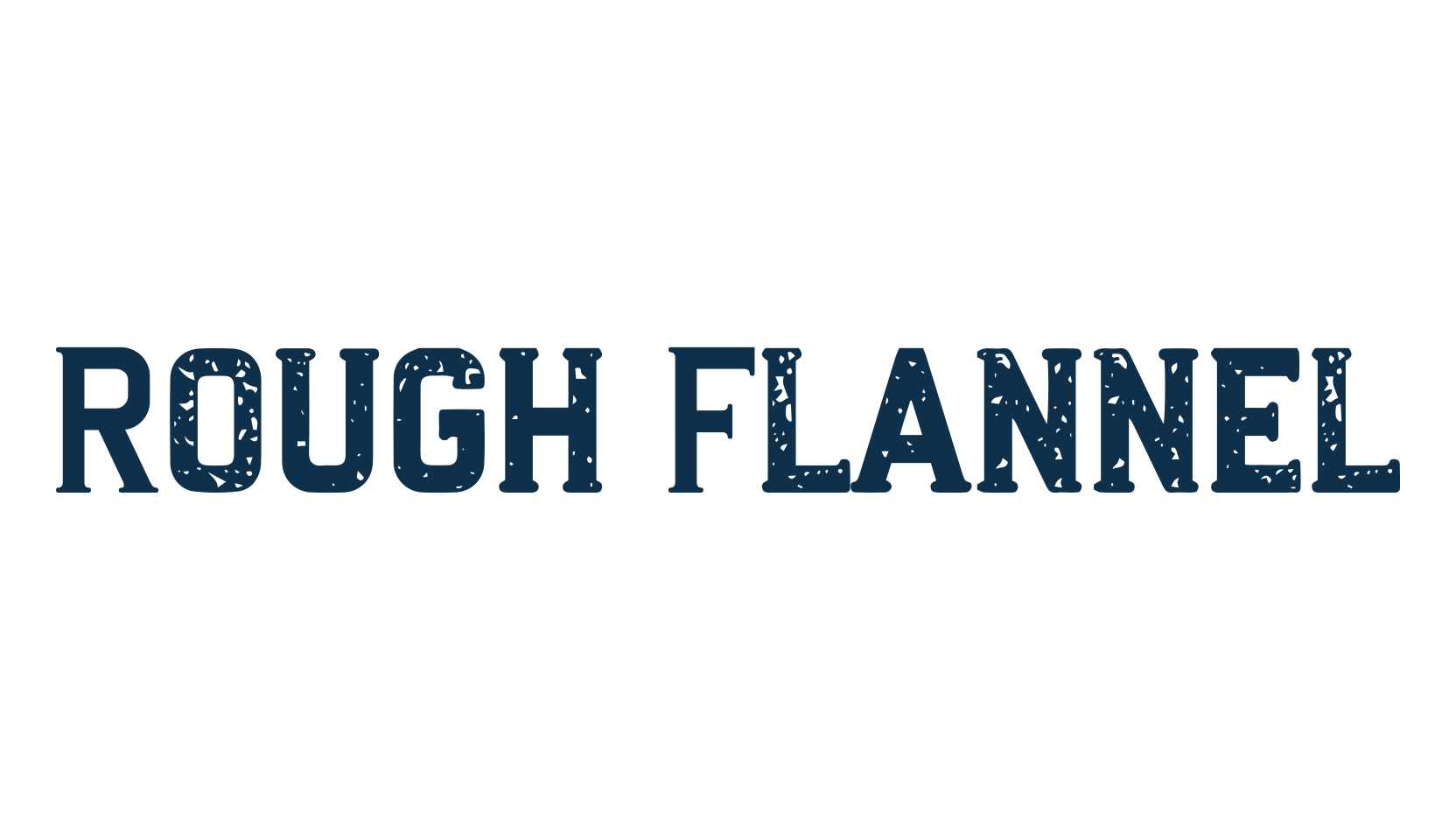 Rough Flannel, retro font preview