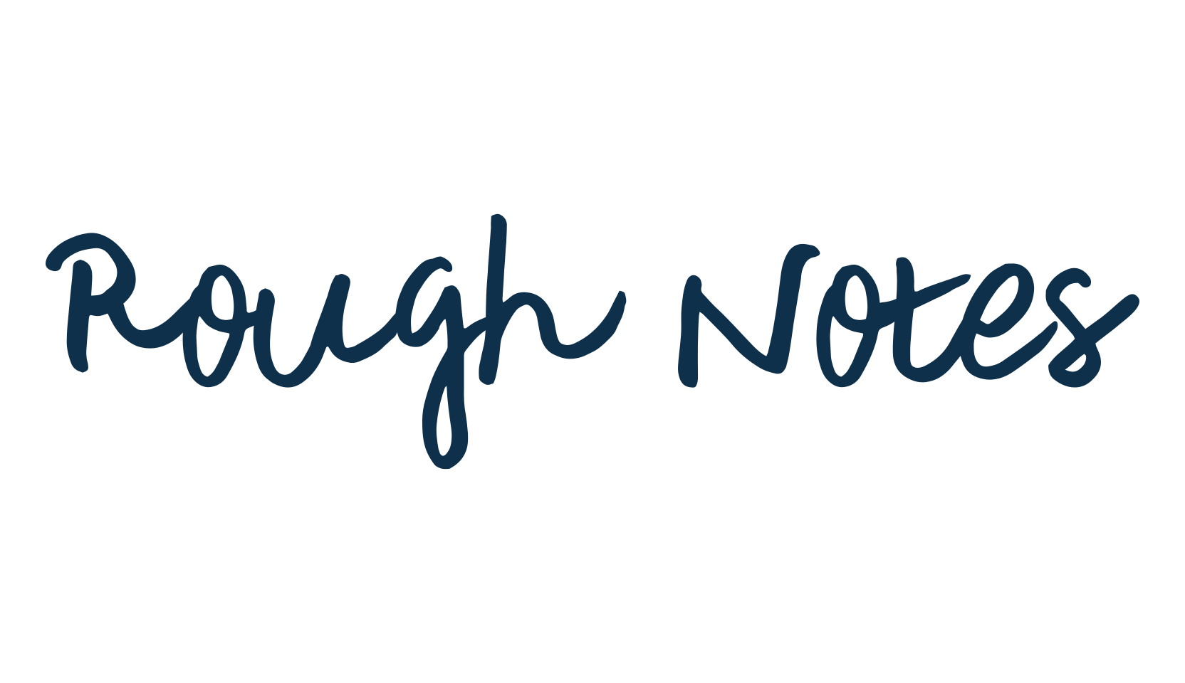 Rough Notes, handwriting font preview
