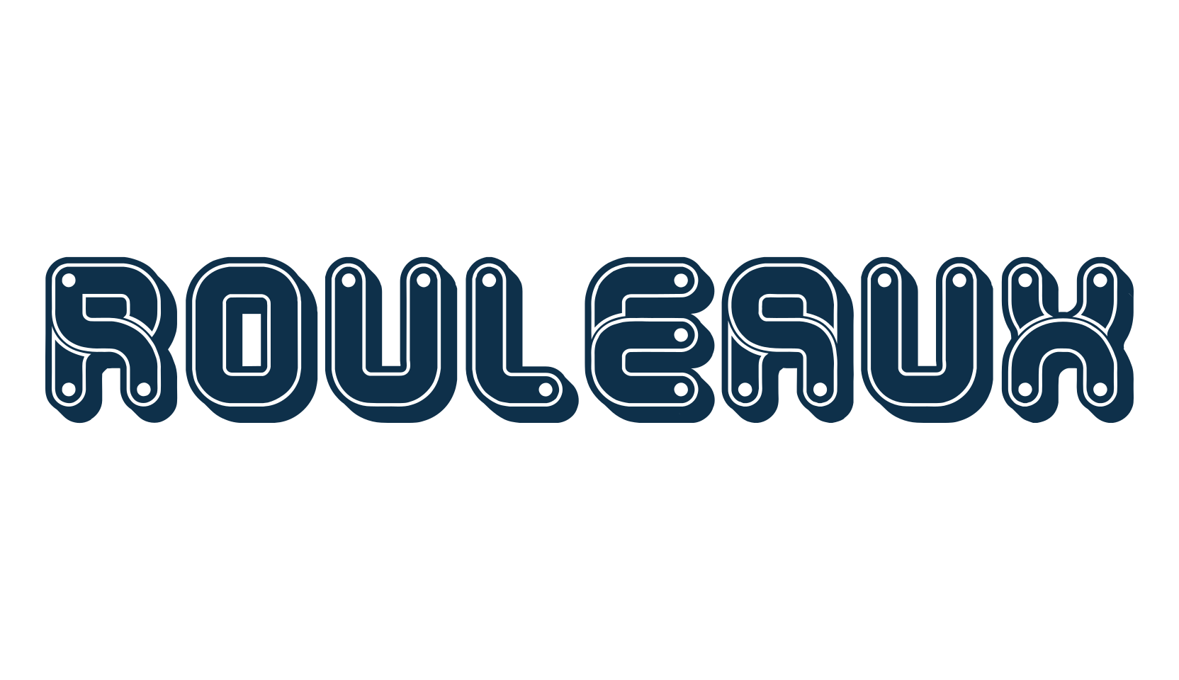 Rouleaux, decorative font preview