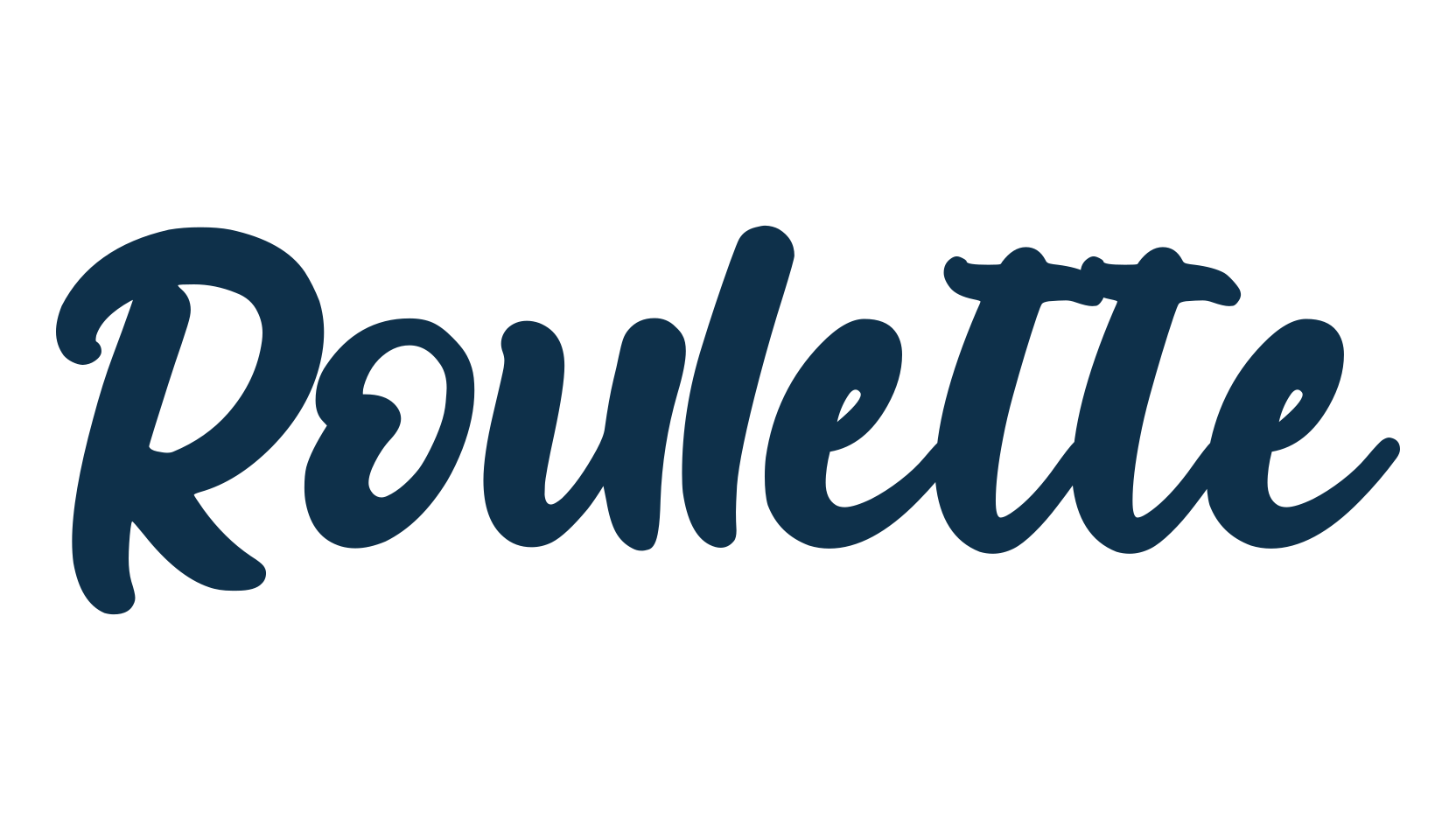 Roulette (roulette-2), brush font preview