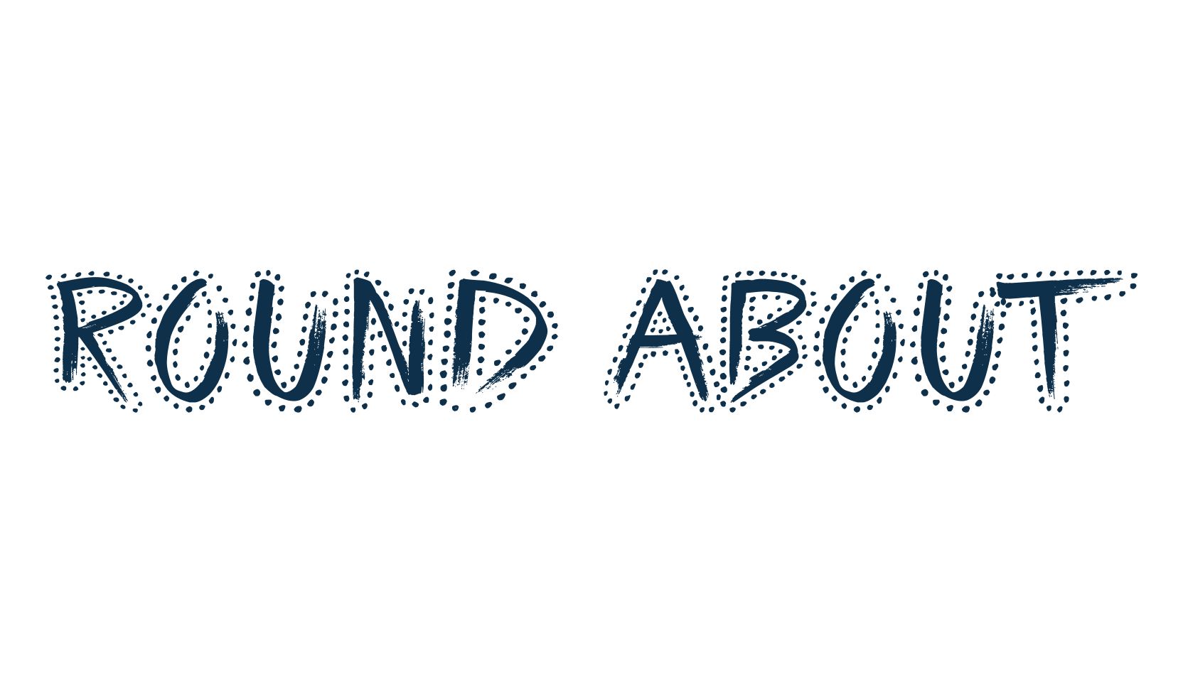 Round About, decorative font preview