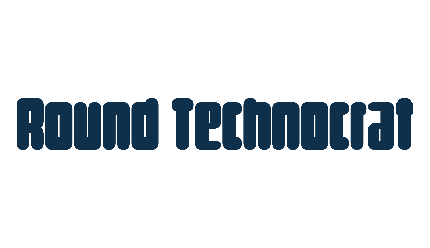 Round Technocrat, various font preview
