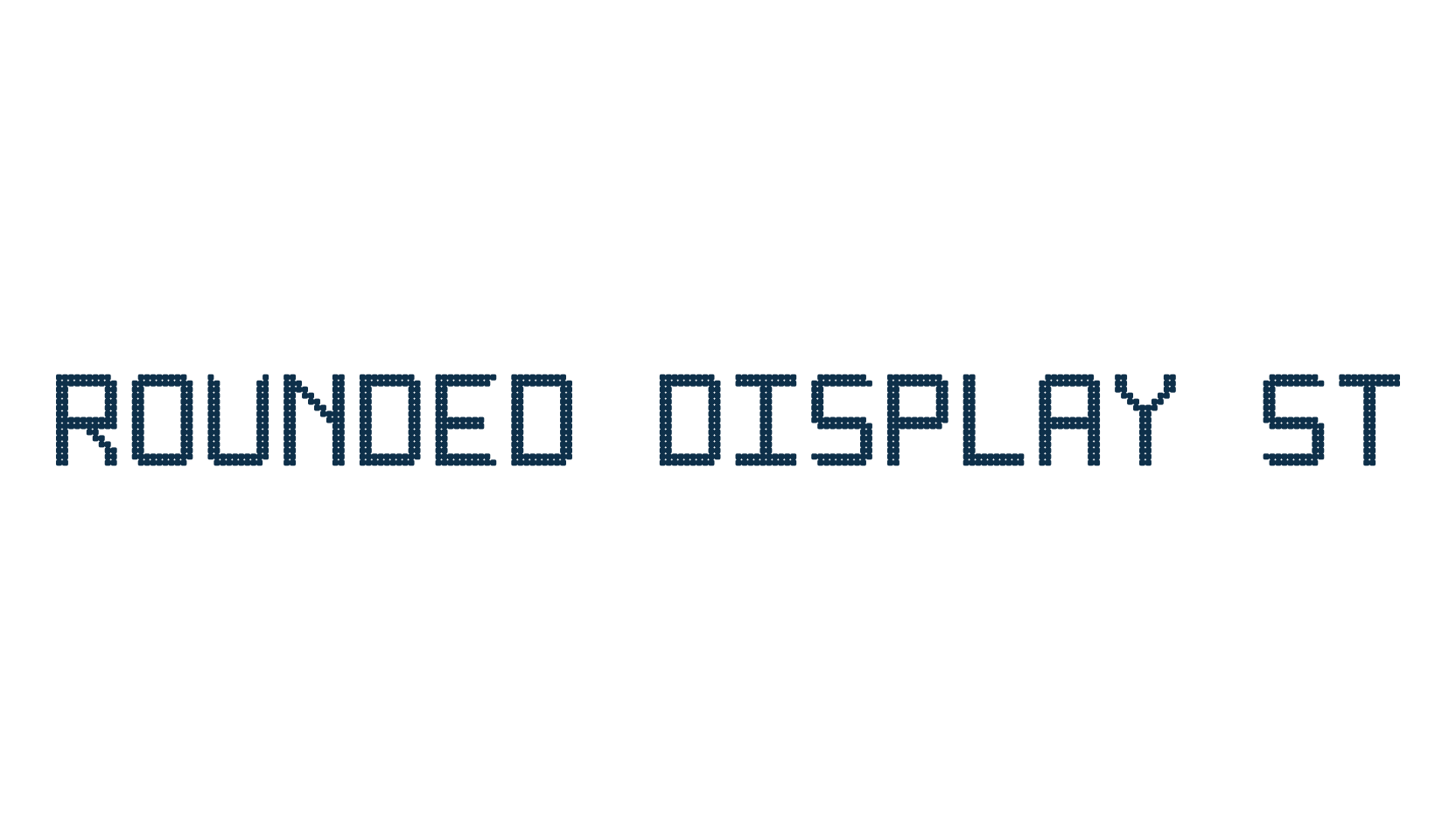 Rounded Display ST, lcd font preview