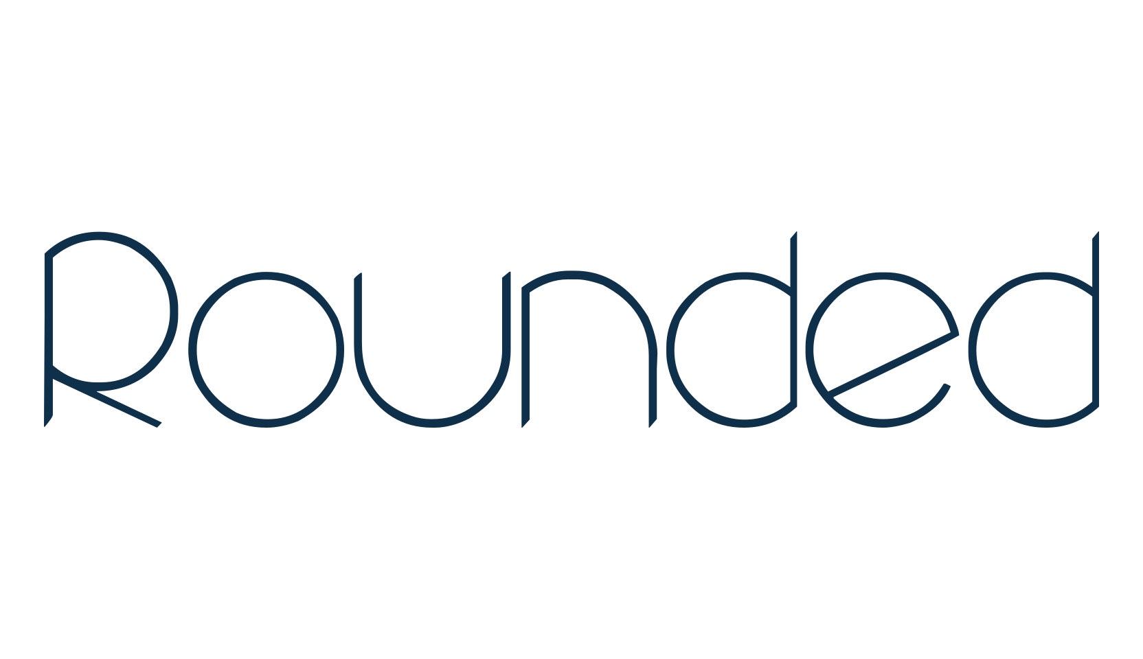 Rounded, sans serif font preview