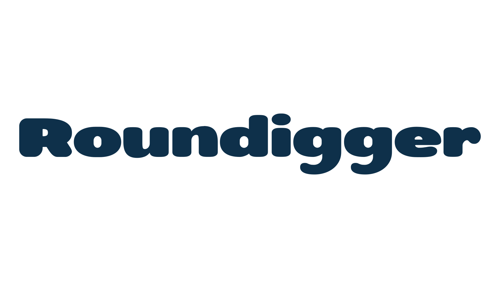 Roundigger, sans serif font preview
