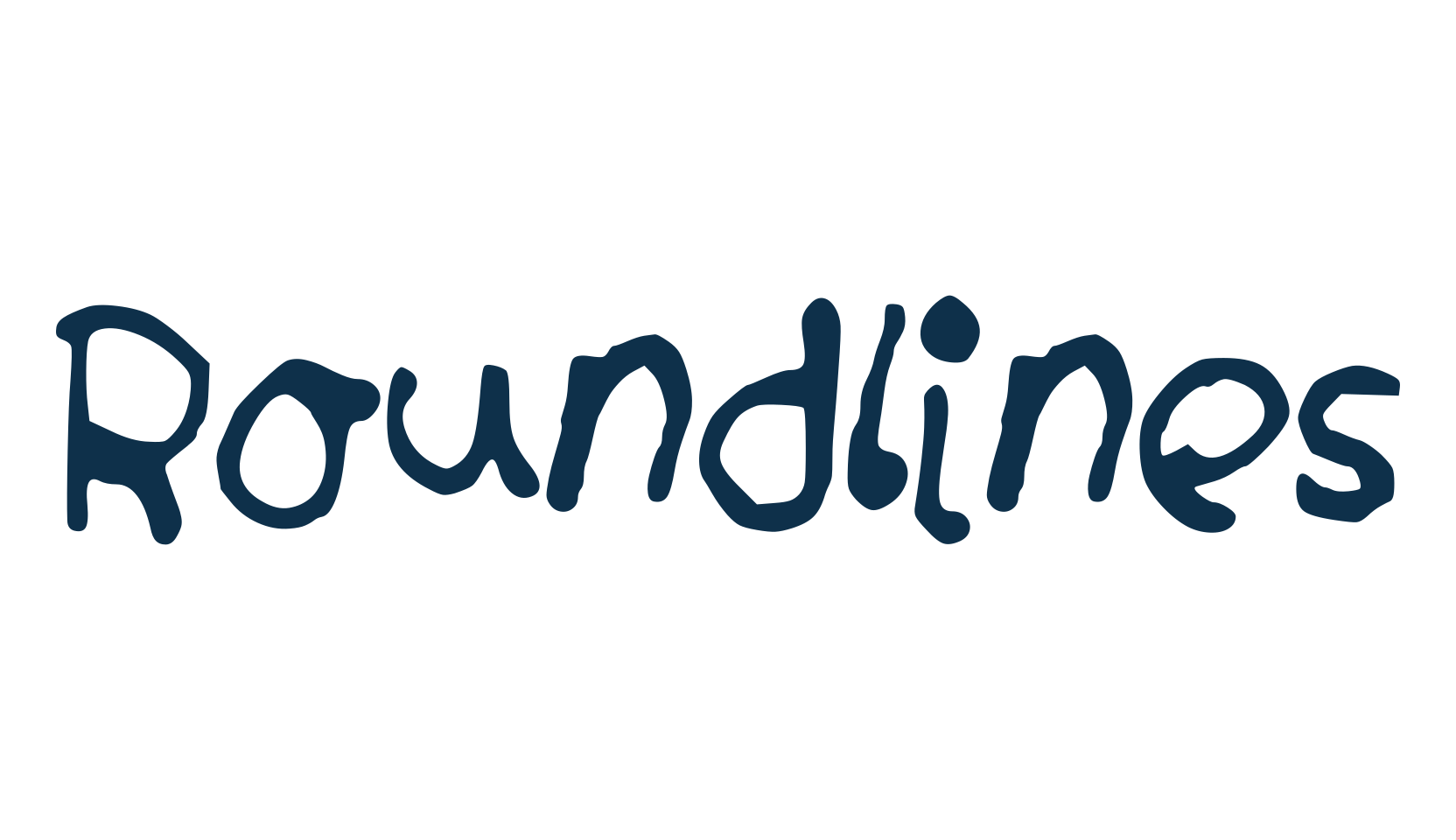 Roundlines, script handwritten fancy decorative calligraphy font preview