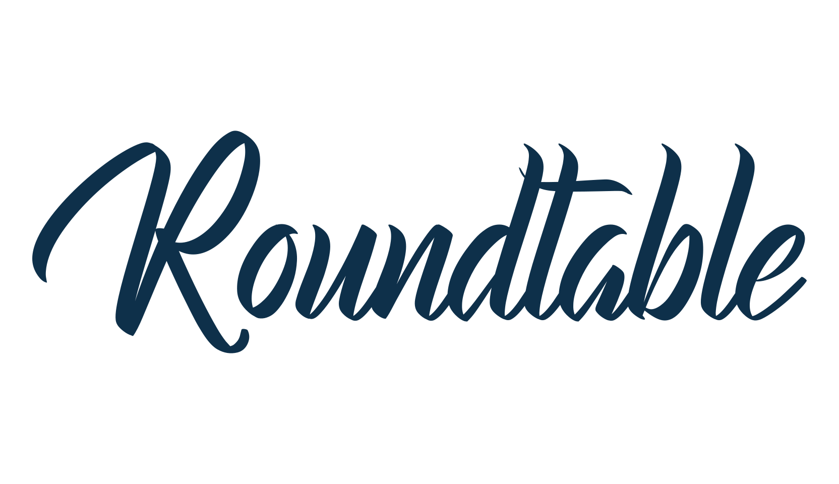 Roundtable, calligraphy font preview