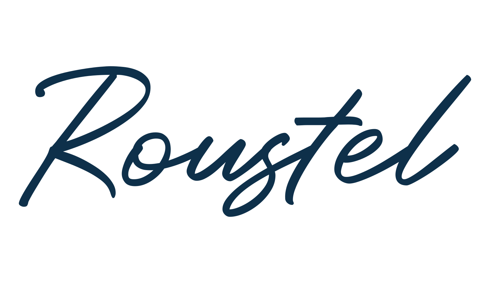 Roustel, script handwritten fancy decorative calligraphy font preview