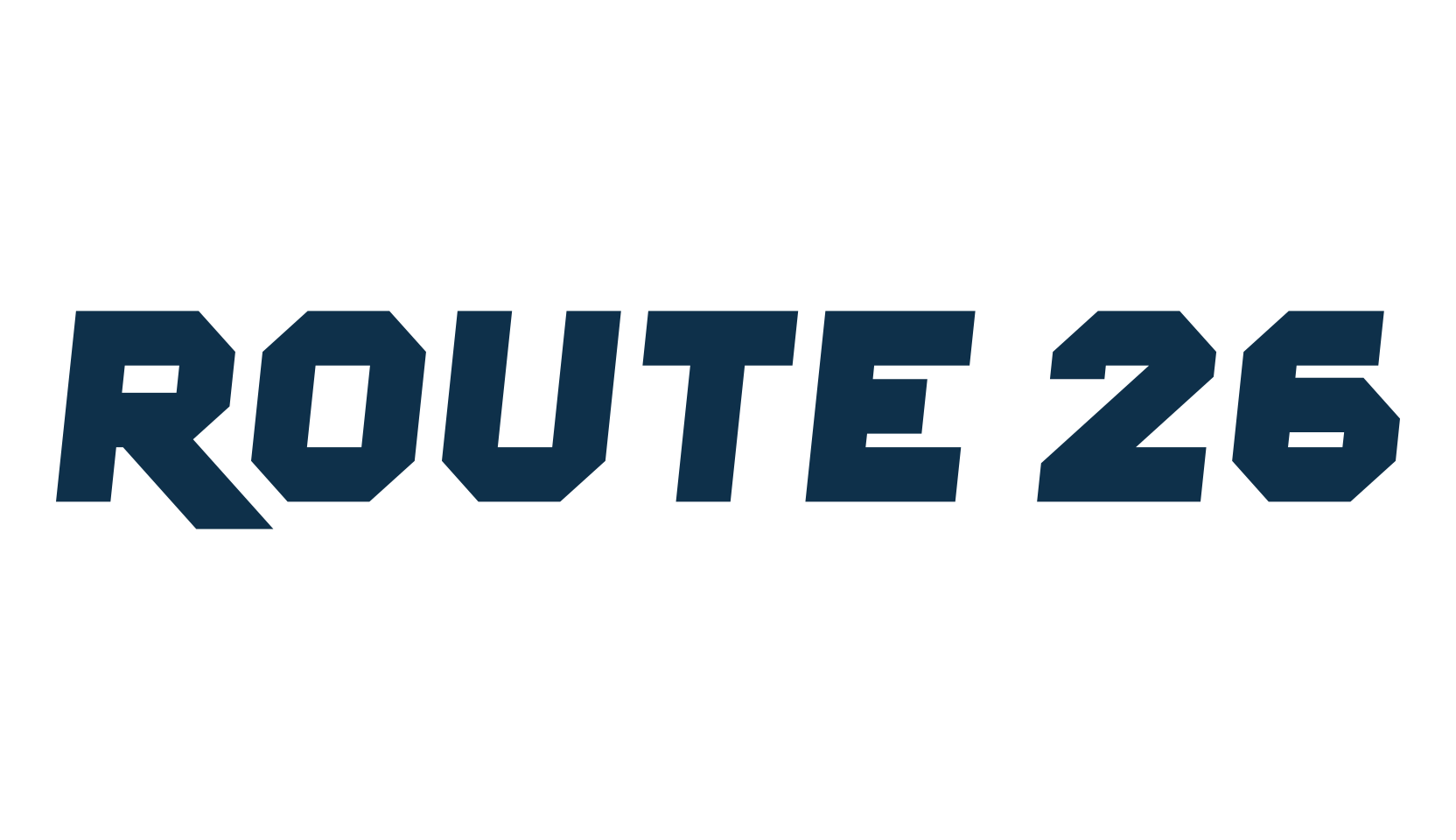 Route 26, various font preview