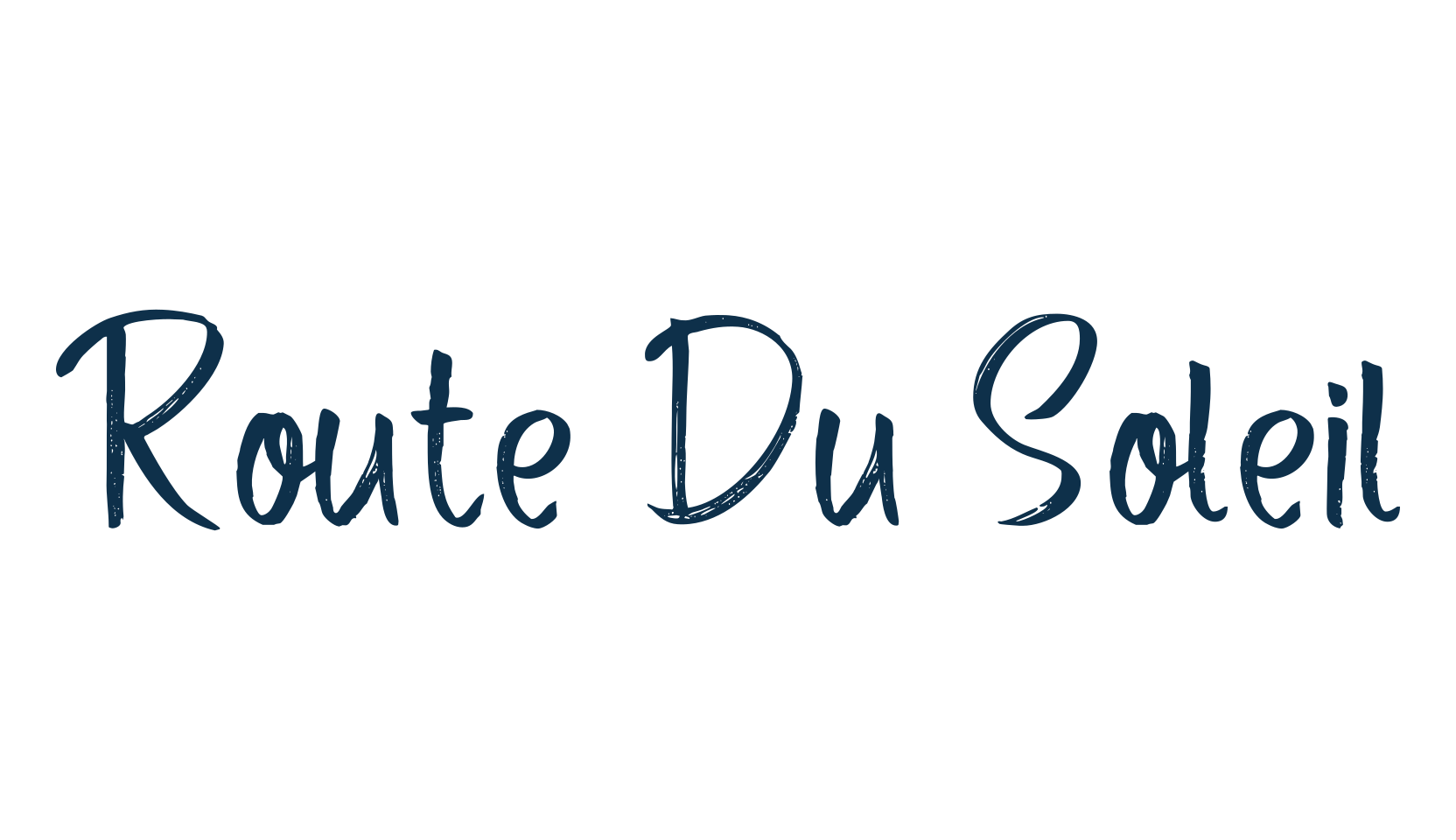 Route Du Soleil, handwriting font preview