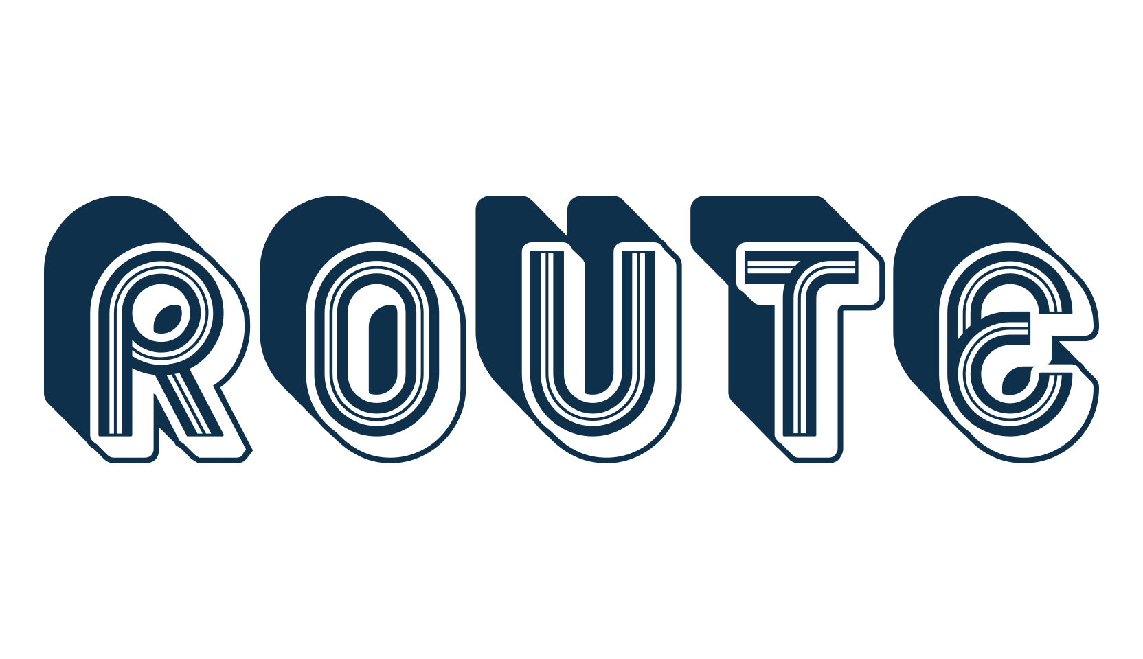 Route, fancy groovy decorative font preview