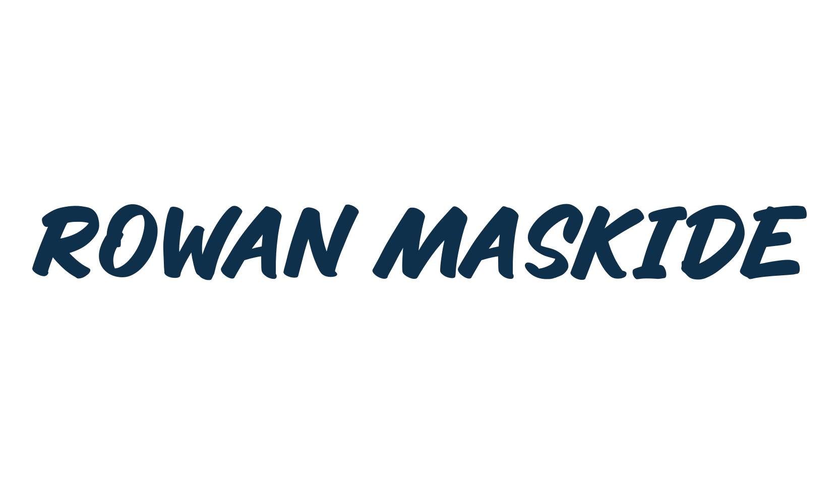 Rowan Maskide, cartoon font preview