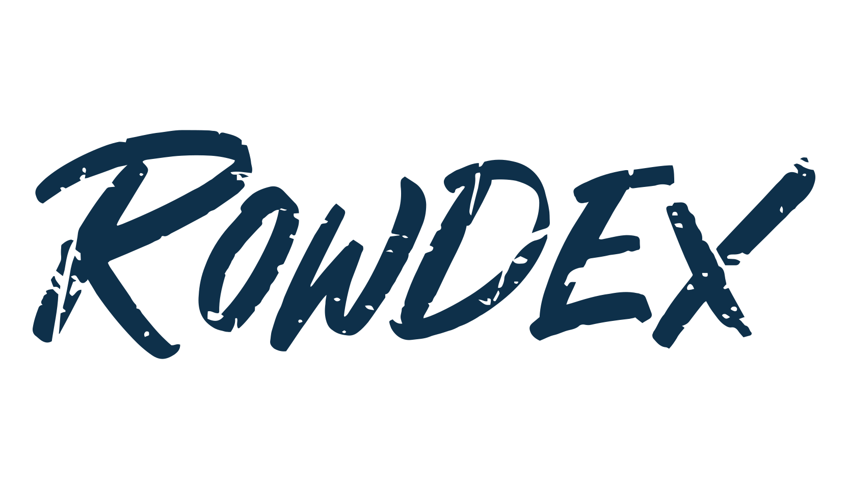 Rowdex, script brush fancy decorative calligraphy font preview