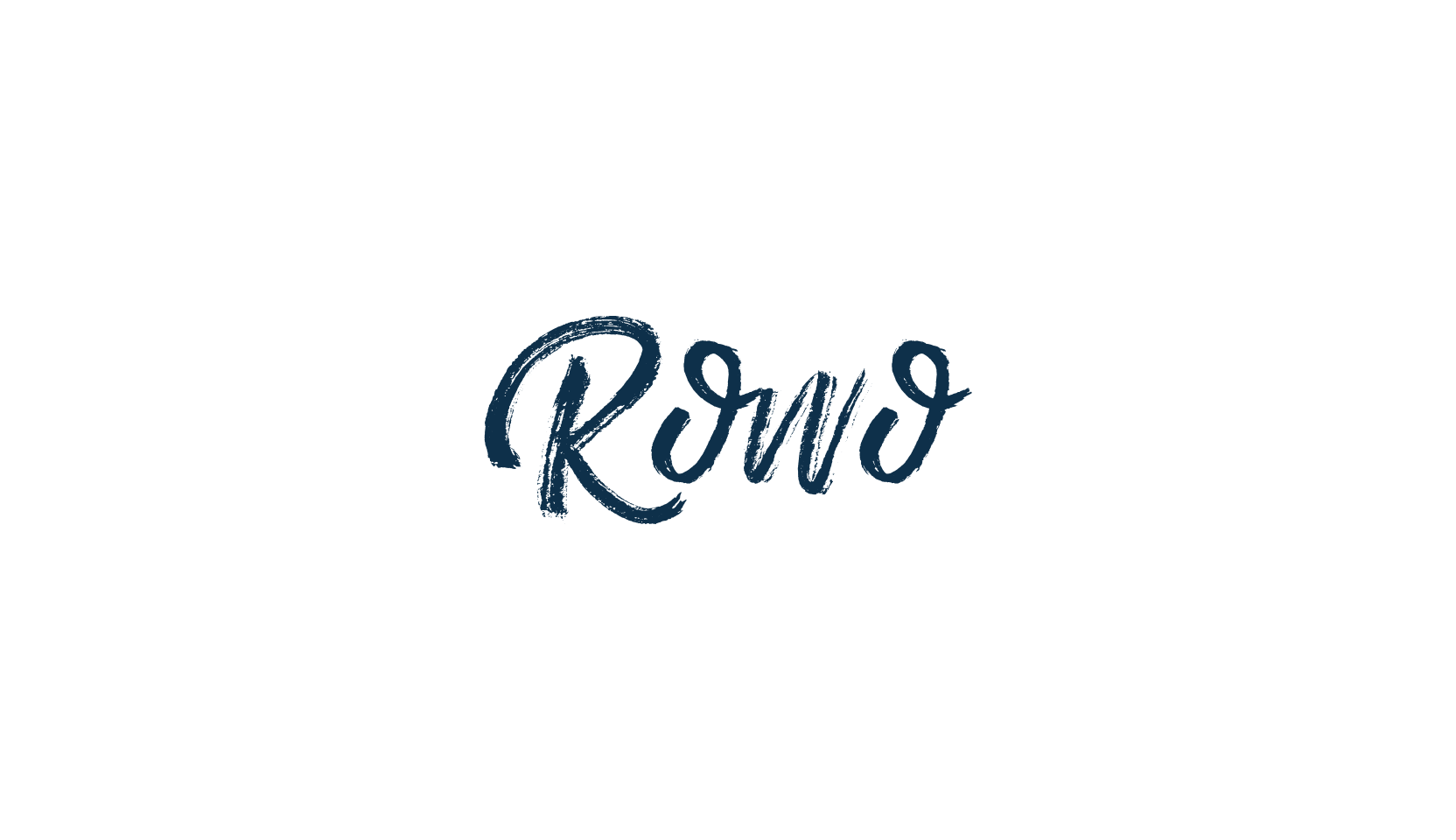 Rowo, brush font preview