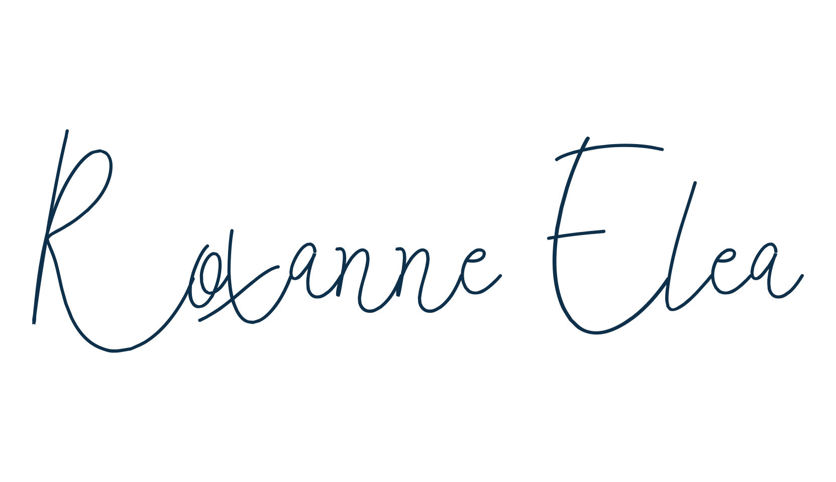 Roxanne Elea, script handwritten fancy decorative calligraphy font preview