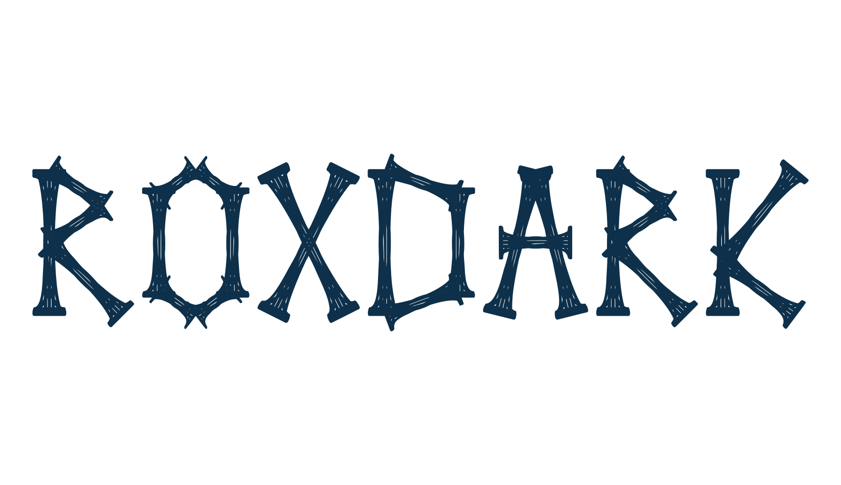 Roxdark, holiday halloween fancy decorative horror font preview