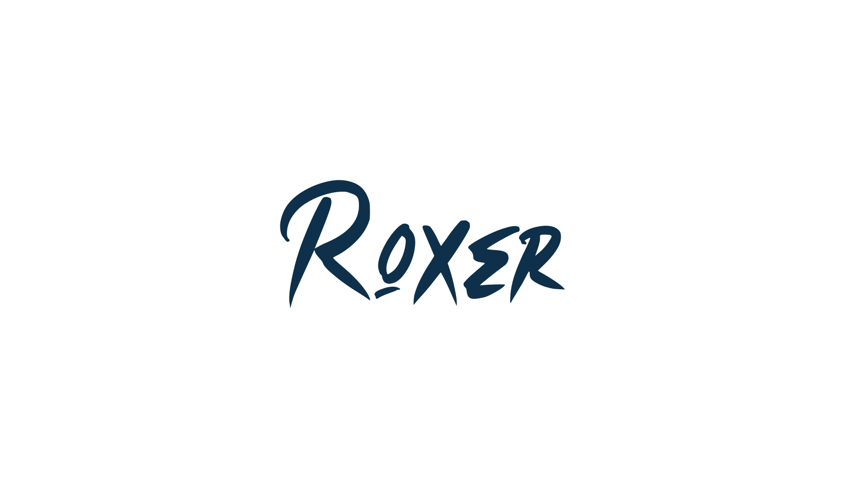 Roxer, script brush fancy decorative calligraphy font preview