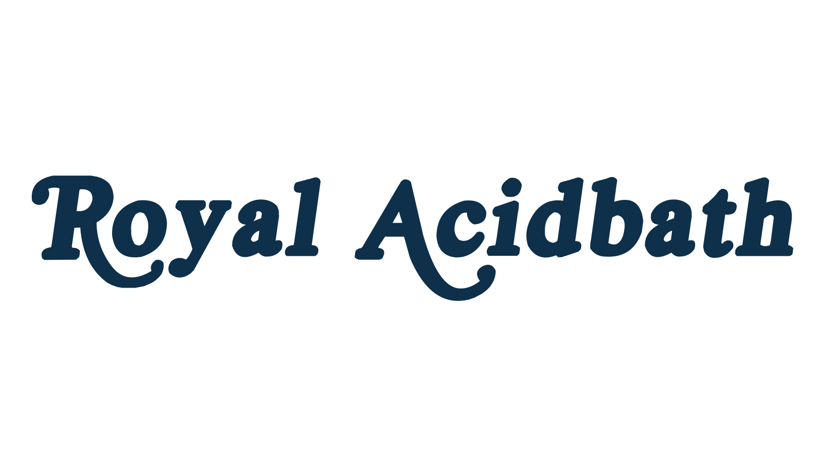Royal Acidbath, fancy groovy decorative font preview