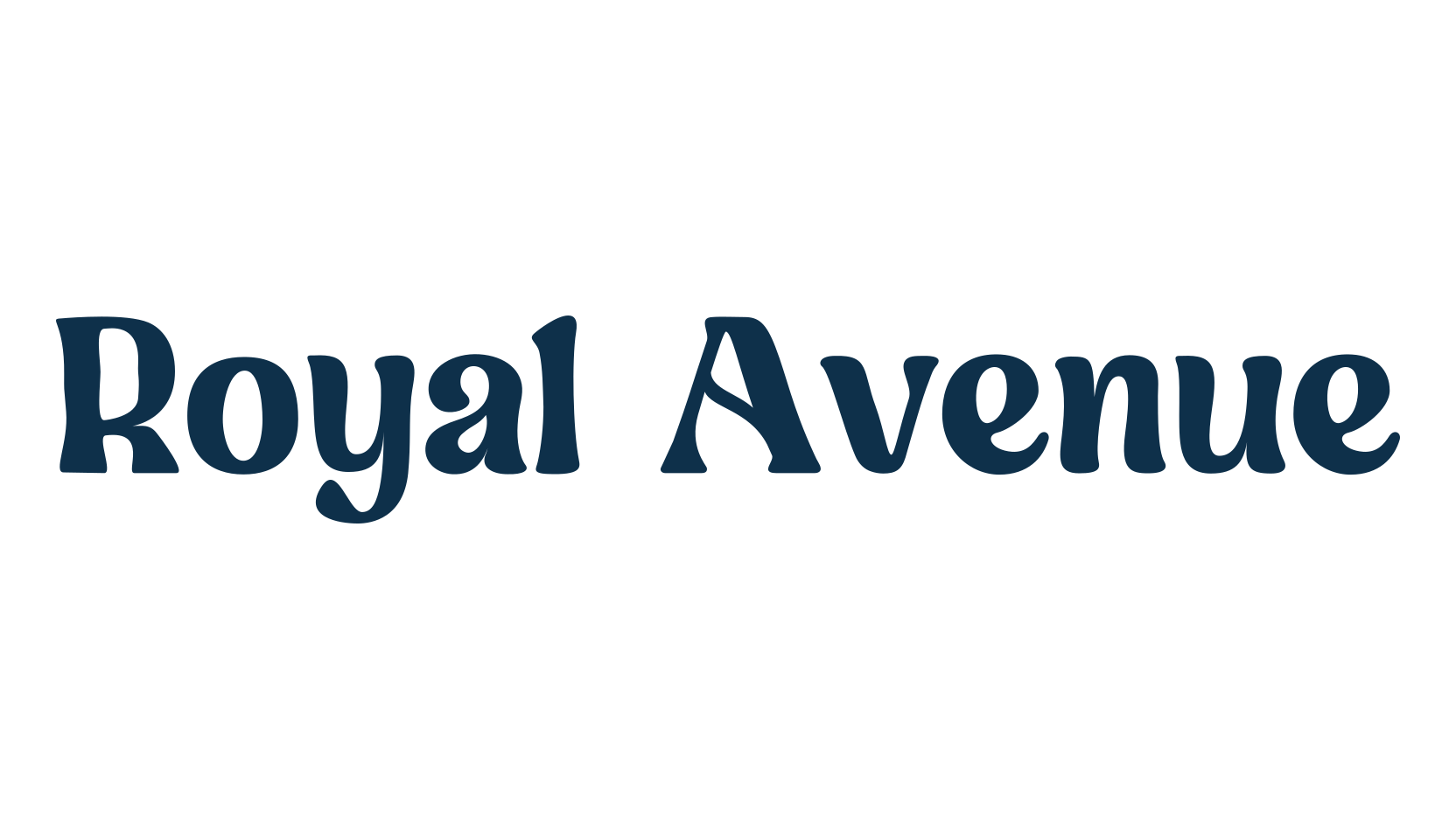 Royal Avenue, fancy retro decorative font preview