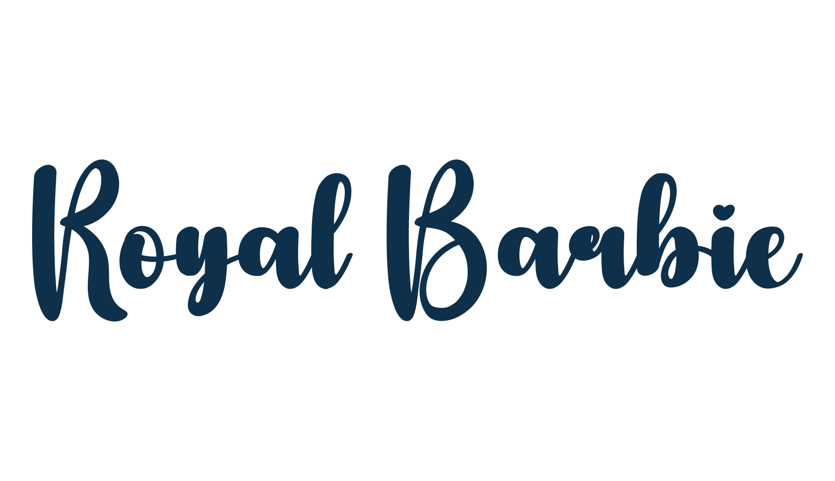 Royal Barbie, fancy various decorative script calligraphy font preview