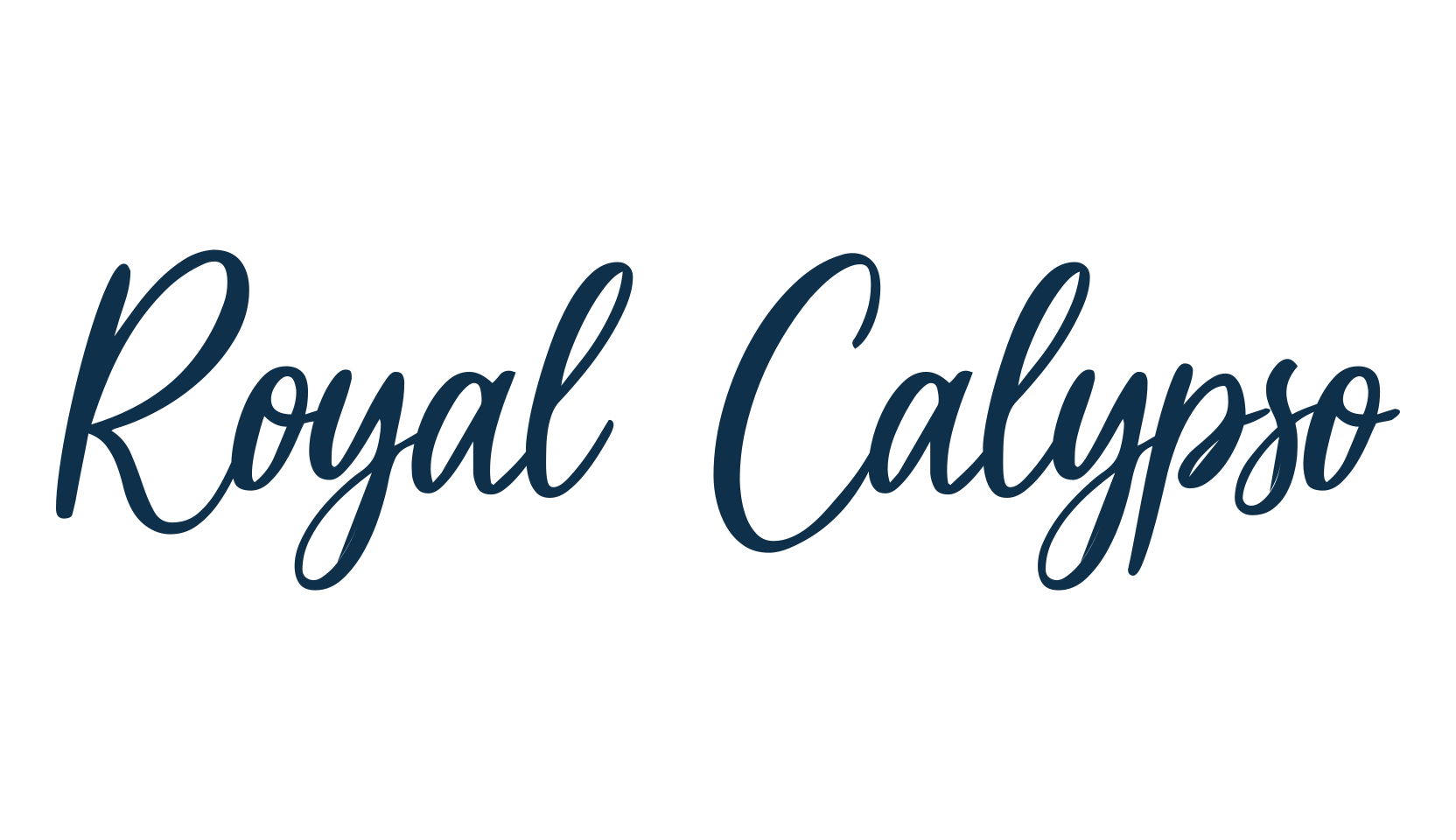 Royal Calypso, script handwritten fancy decorative calligraphy font preview