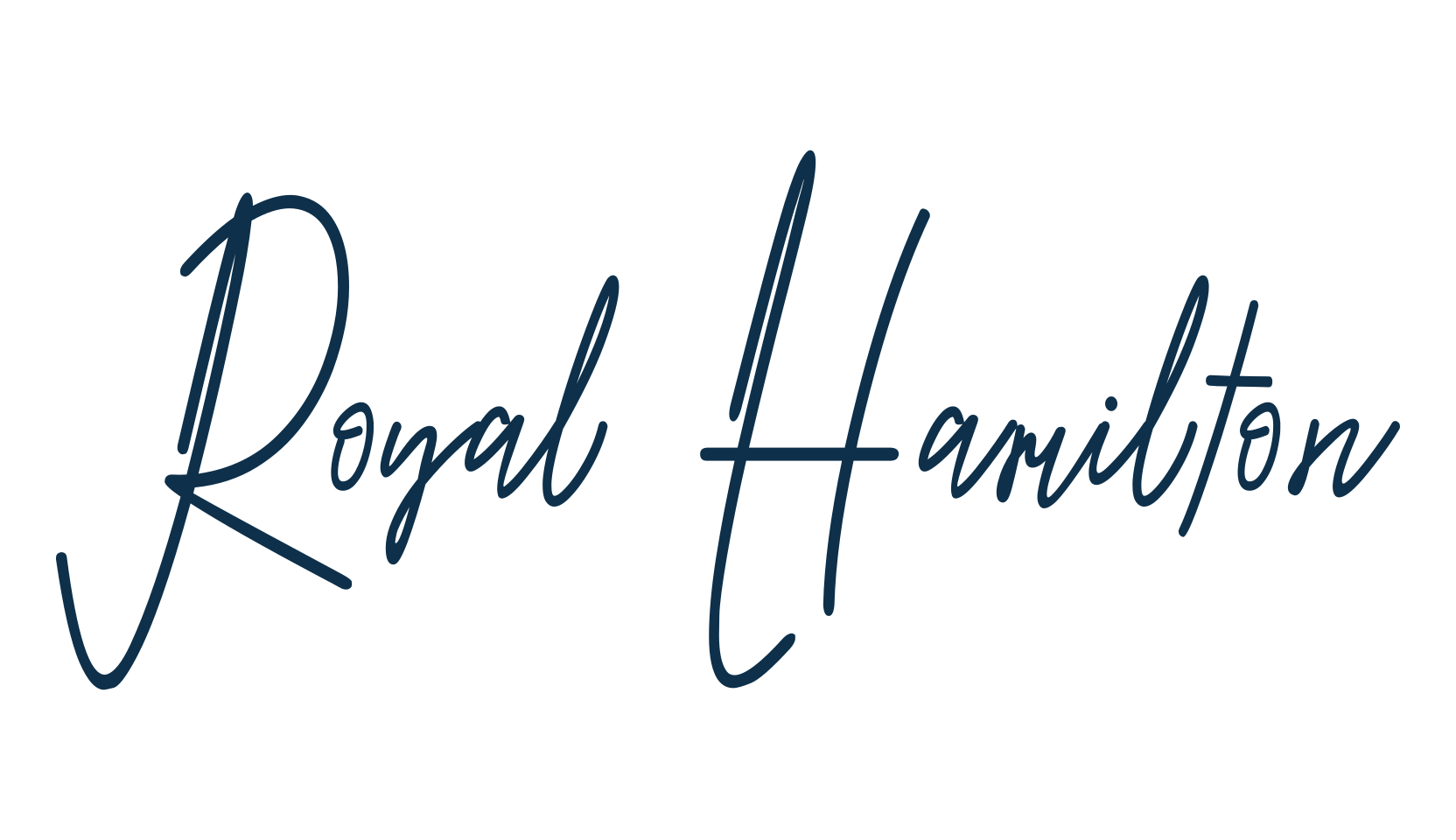 Royal Hamilton, script handwritten fancy decorative calligraphy font preview