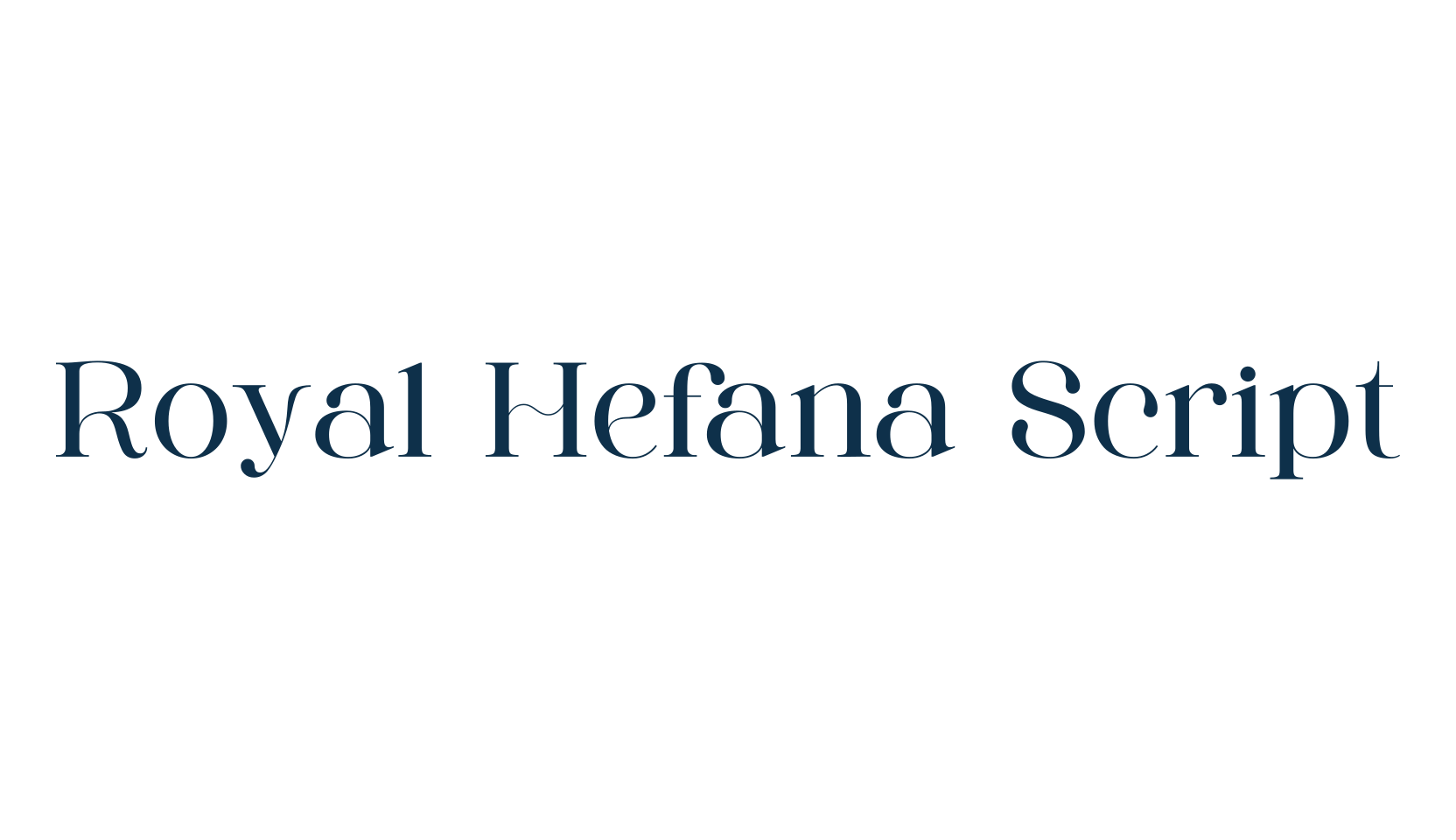 Royal Hefana Script, handwriting font preview