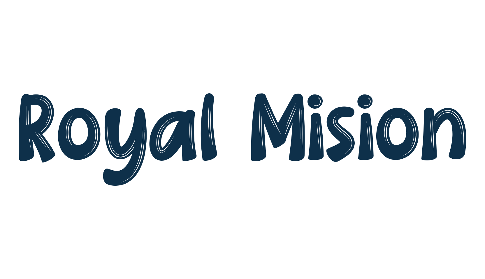 Royal Mision, brush font preview