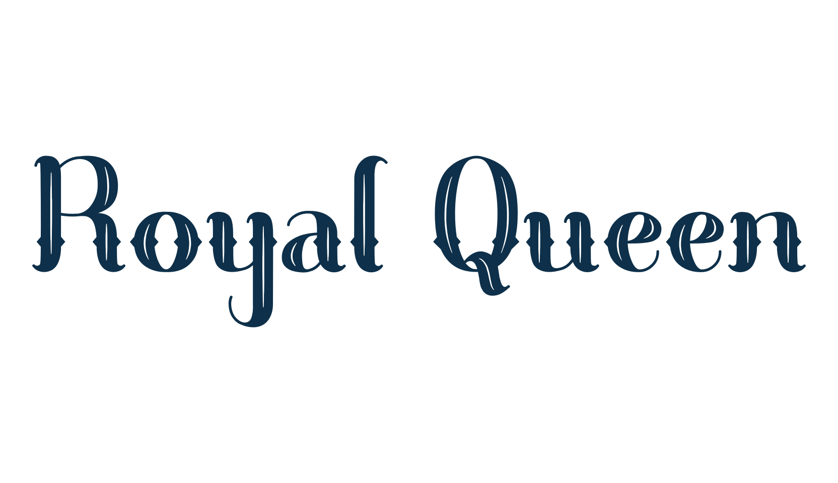 Royal Queen, retro font preview