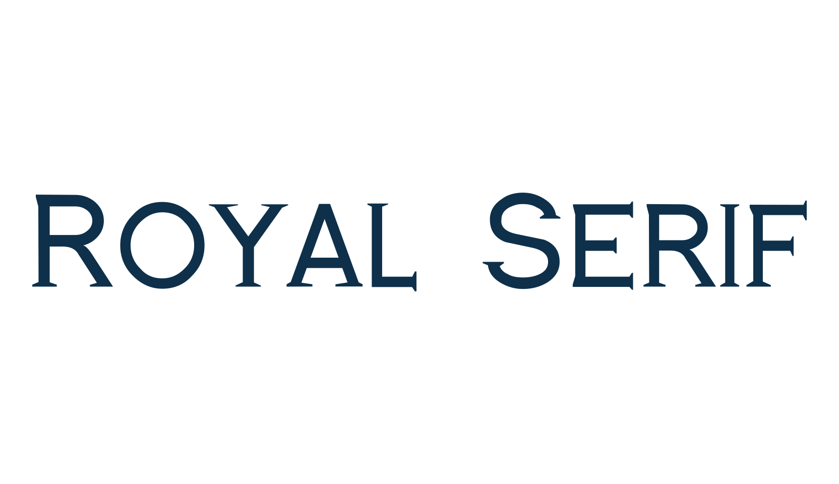 Royal Serif, basic serif font preview