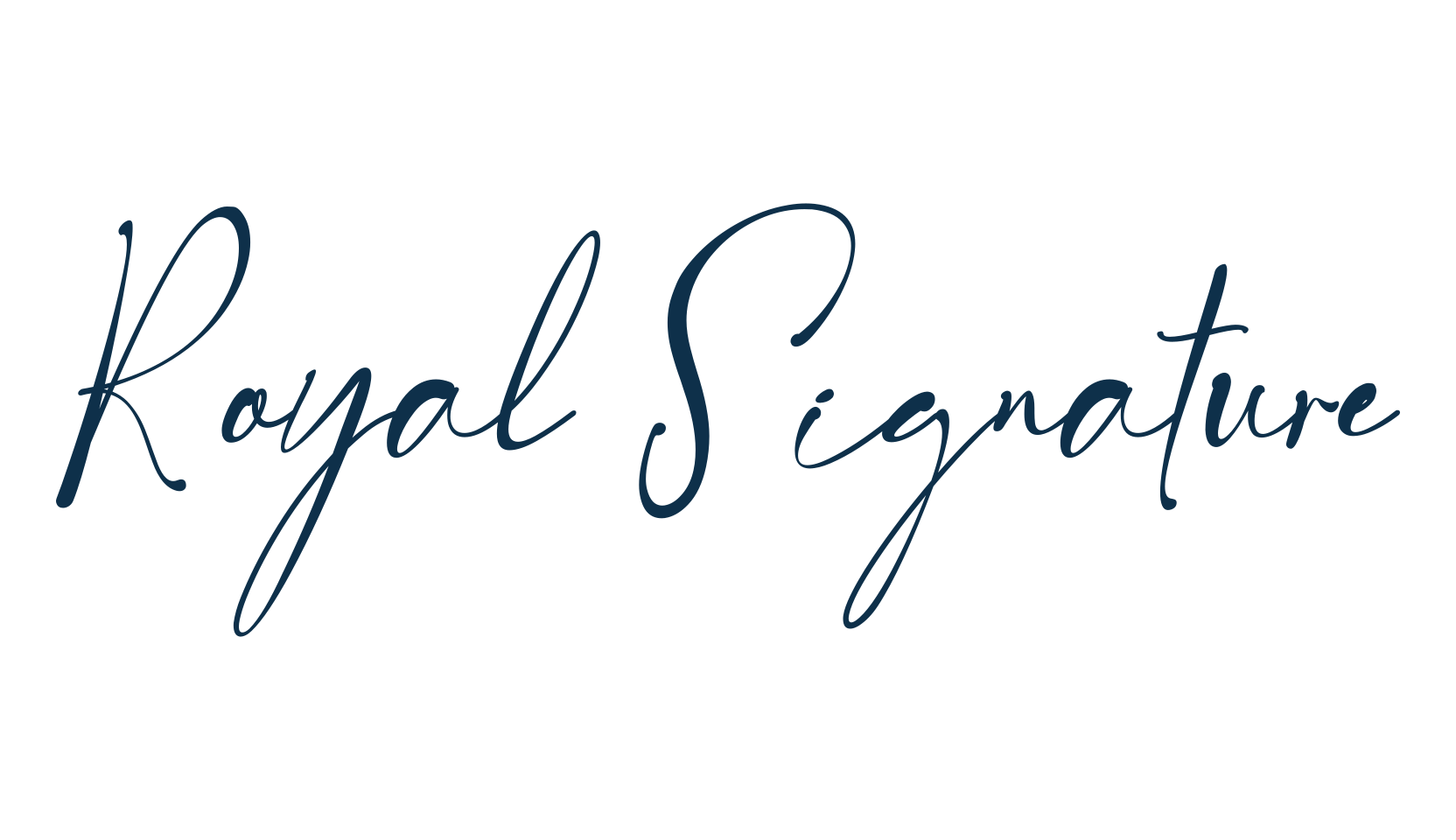 Royal Signature, script handwritten fancy decorative calligraphy font preview