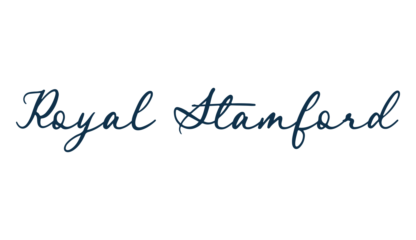 Royal Stamford, handwriting font preview