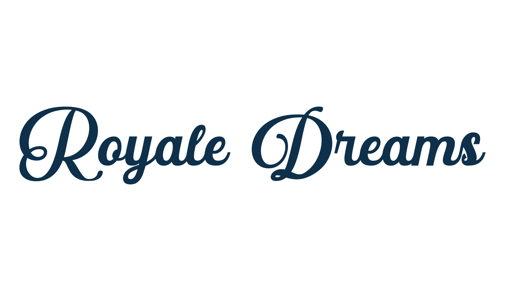 Royale Dreams, calligraphy font preview