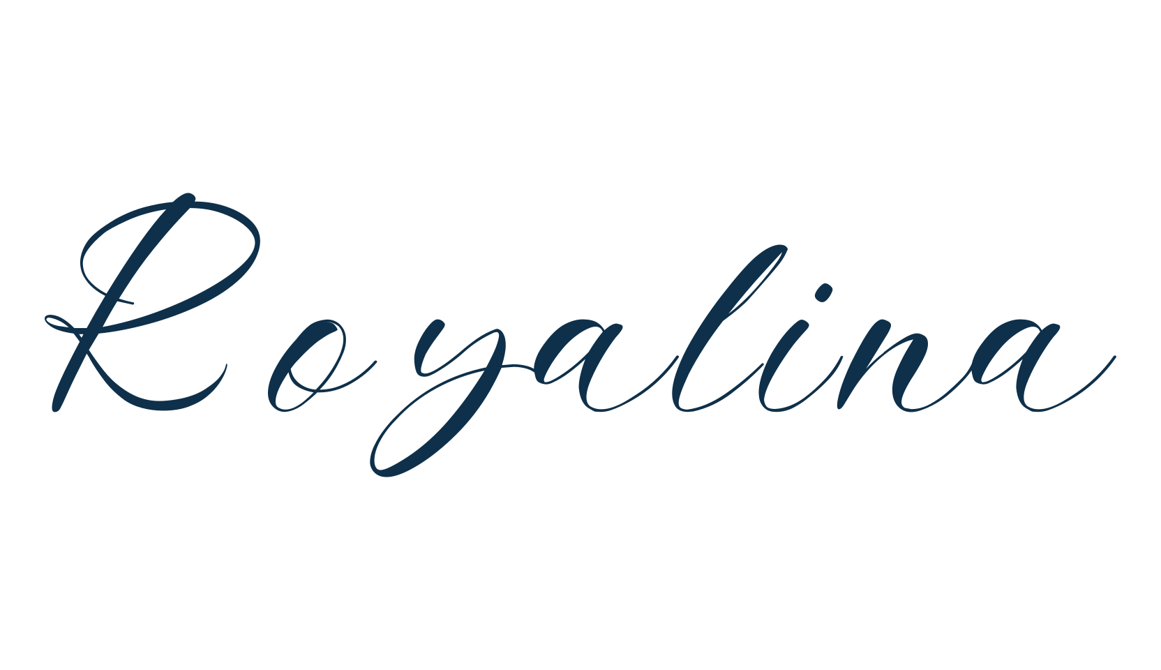 Royalina, script calligraphy fancy decorative font preview