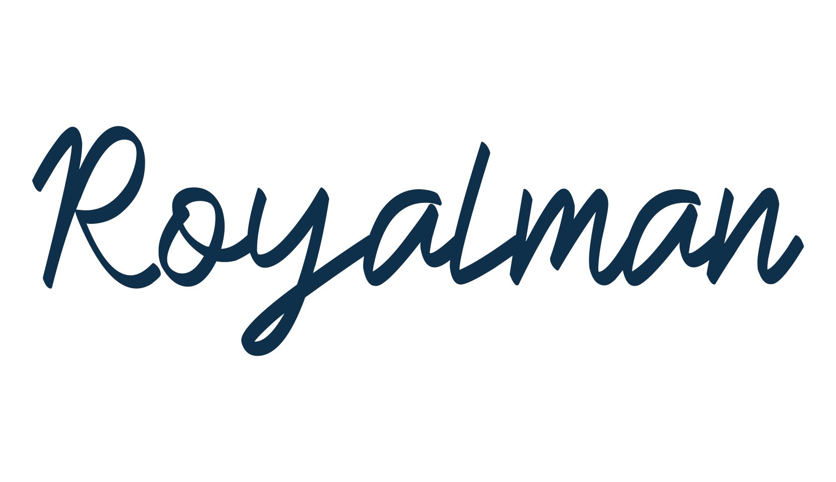 Royalman, script handwritten fancy decorative calligraphy font preview