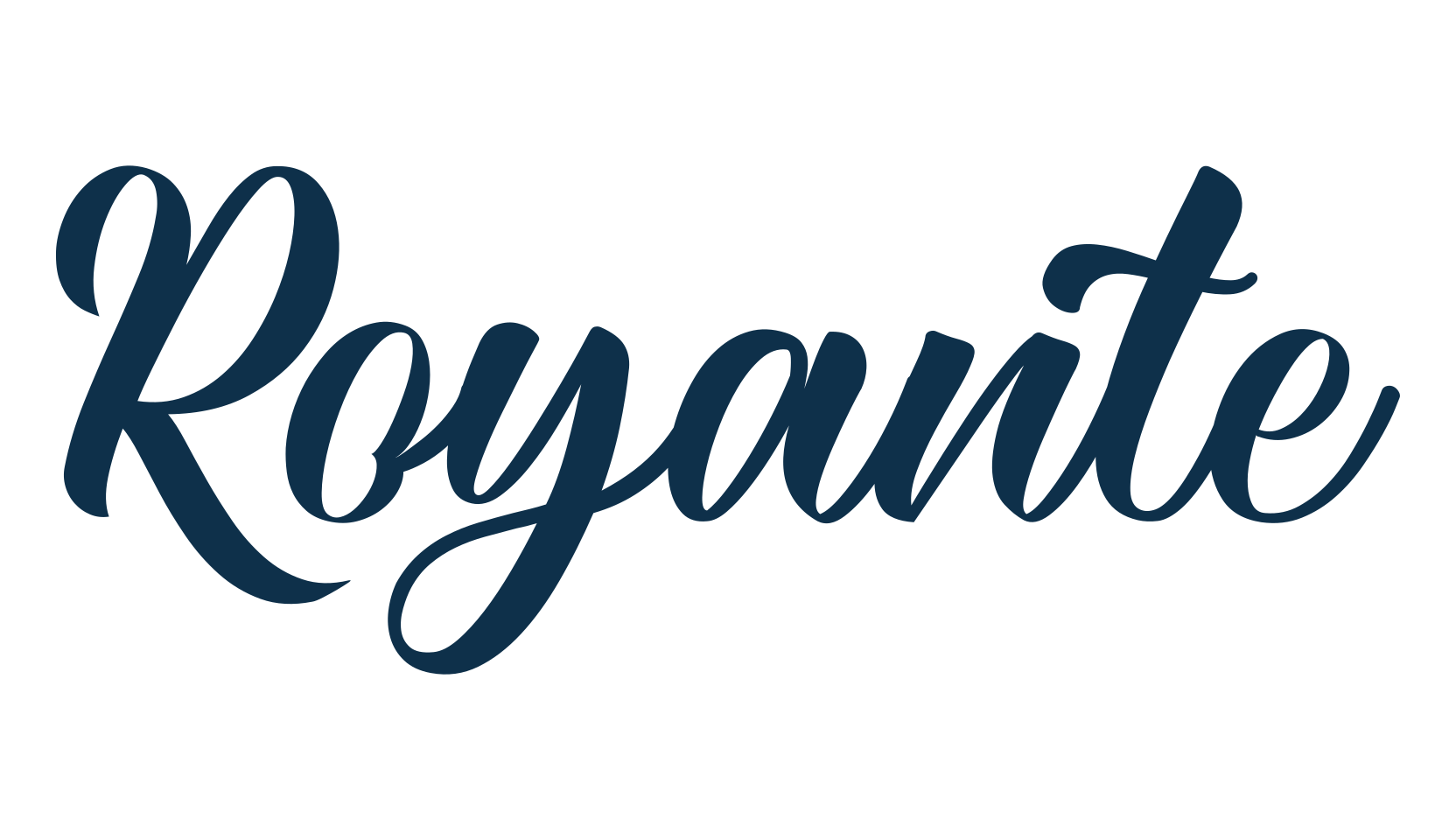 Royante, script calligraphy fancy decorative font preview