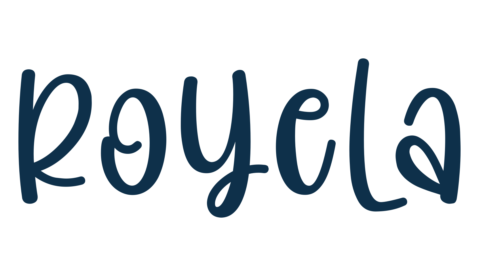Royela, script handwritten fancy decorative calligraphy font preview