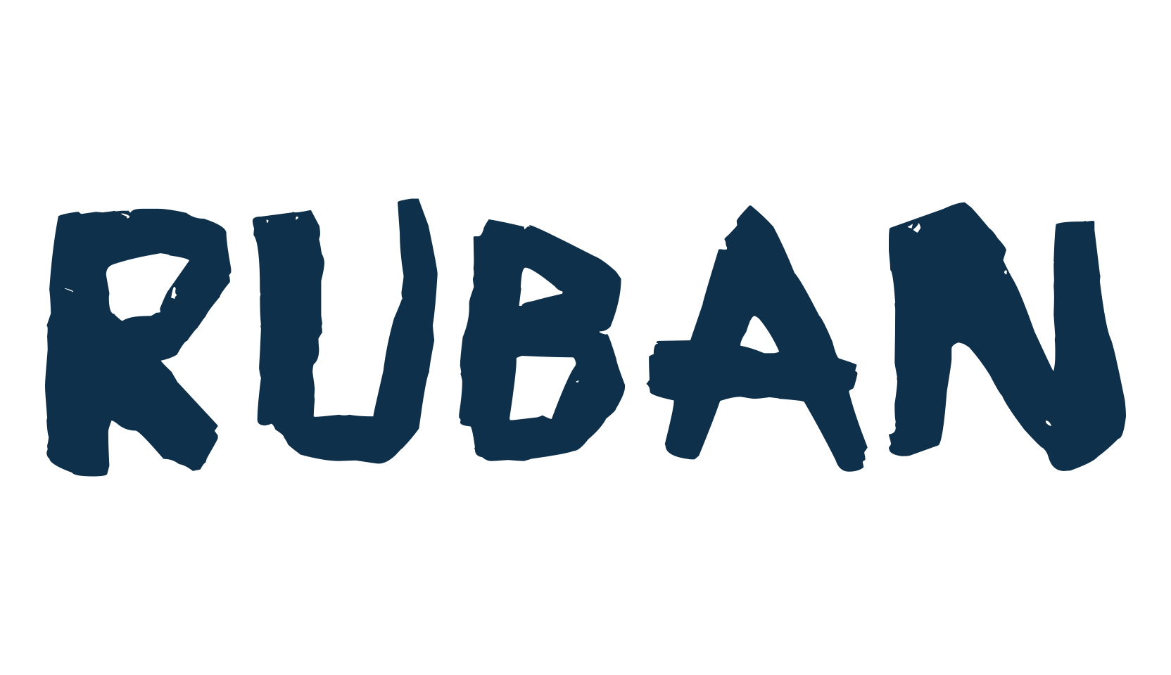 Ruban, trash font preview