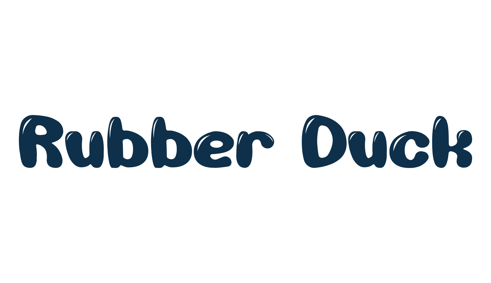 Rubber Duck, cartoon font preview
