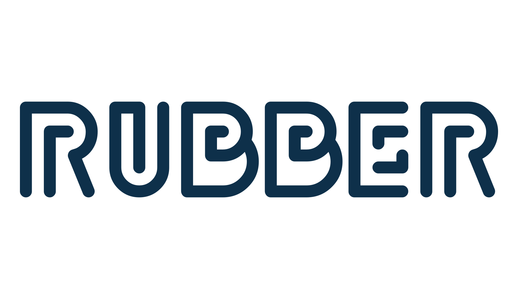 Rubber, groovy font preview