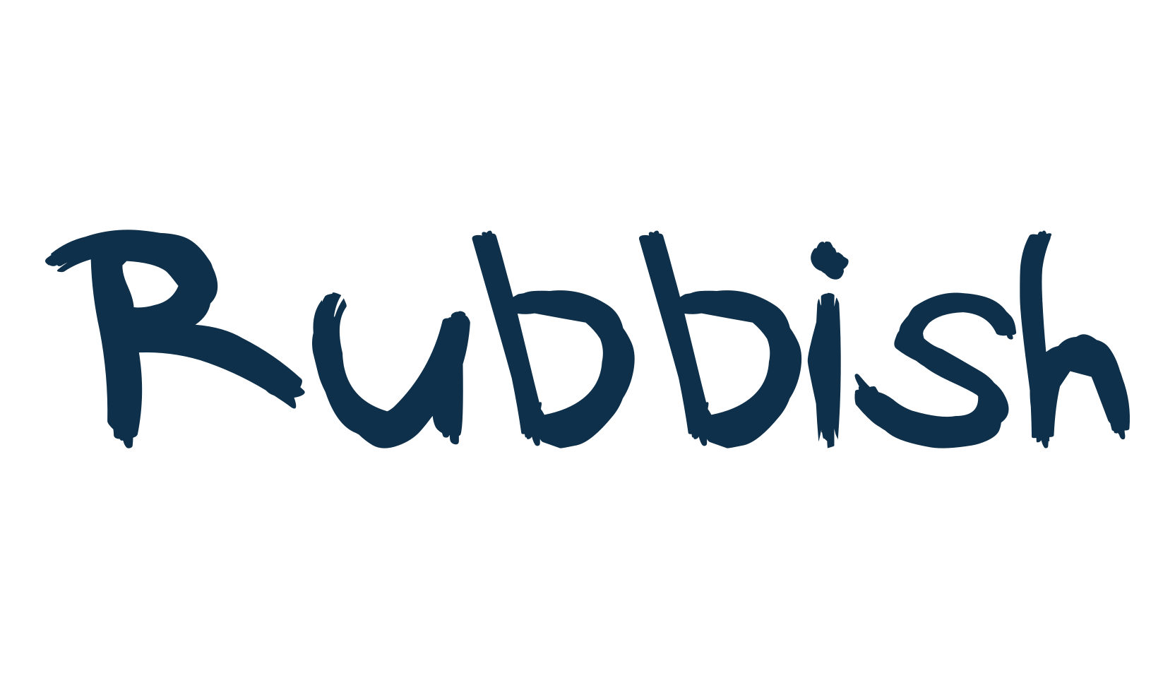 Rubbish (rubbish), script brush fancy decorative calligraphy font preview