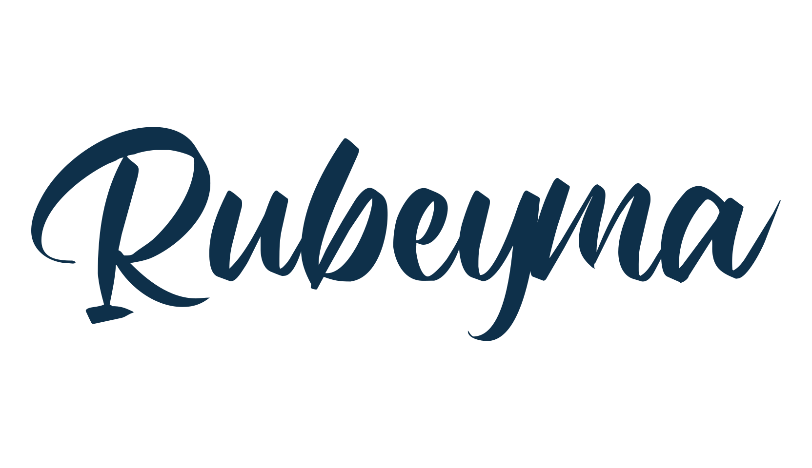 Rubeyma, brush font preview