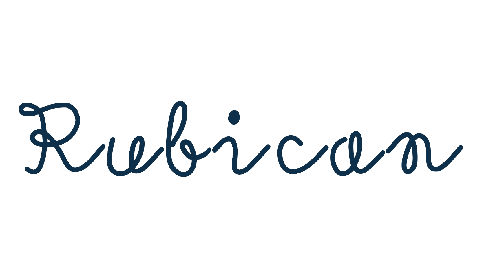 Rubican, script handwritten fancy decorative calligraphy font preview