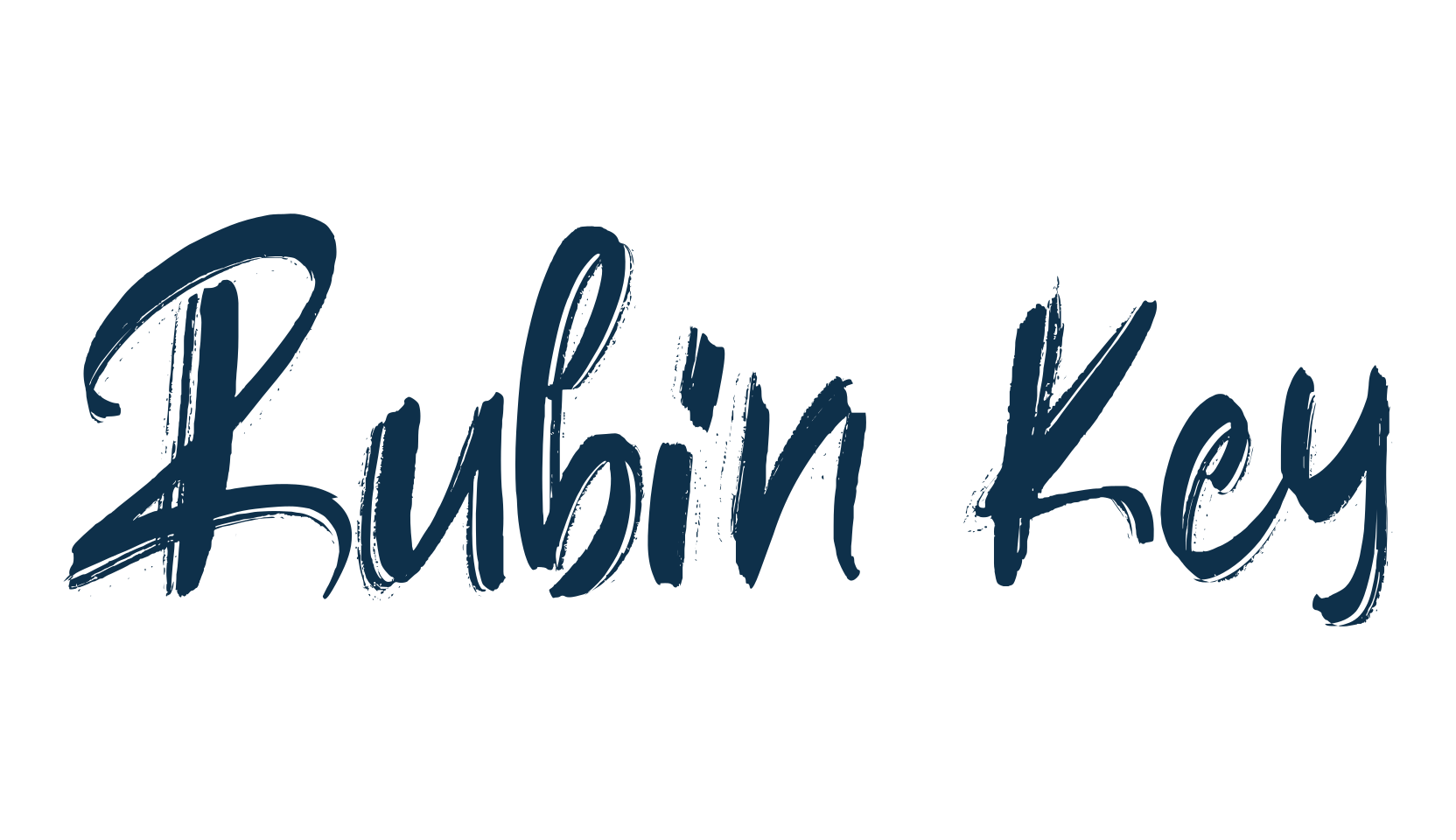 Rubin Key, script brush fancy decorative calligraphy font preview