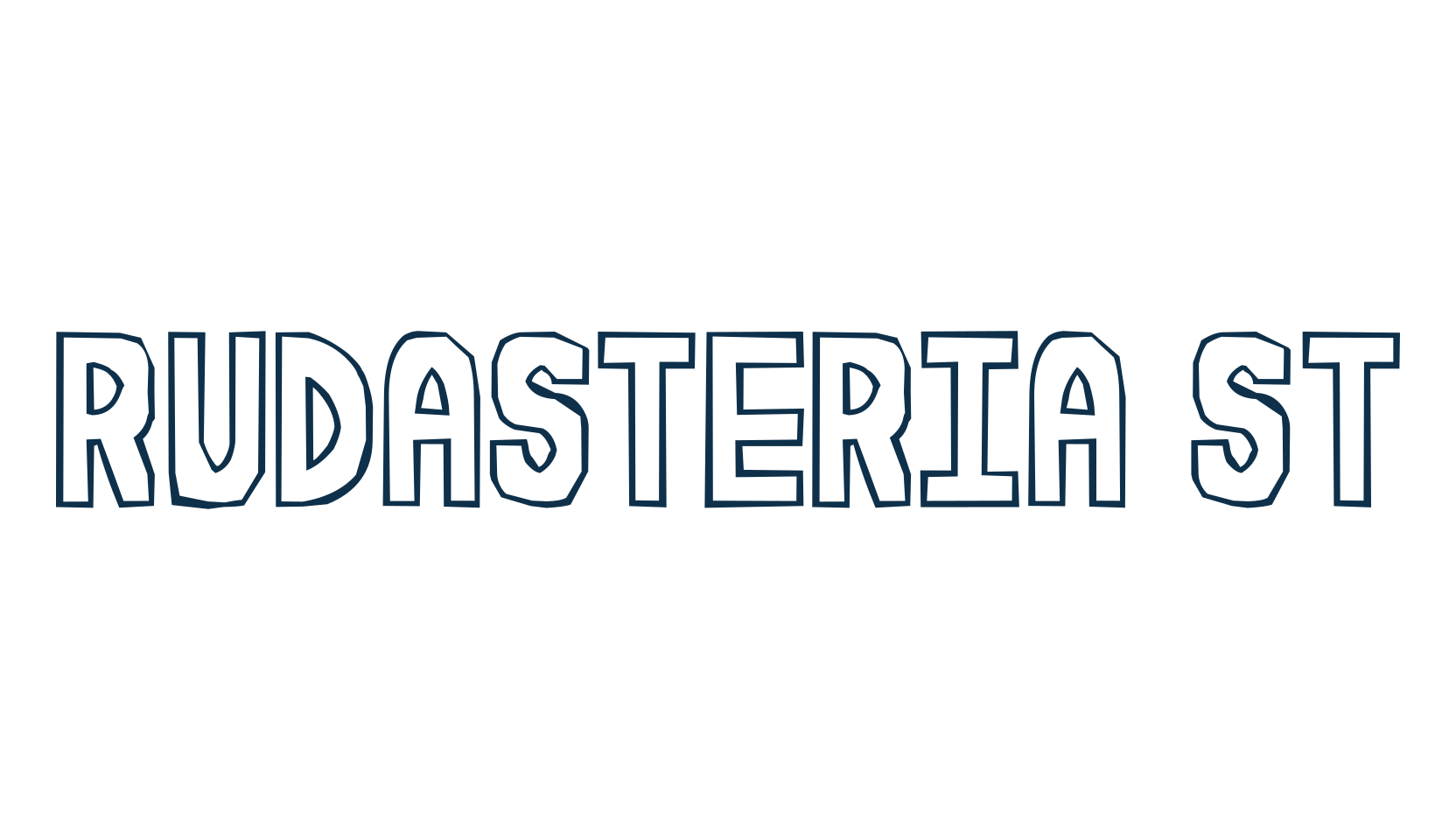 Rudasteria St, fancy various decorative font preview